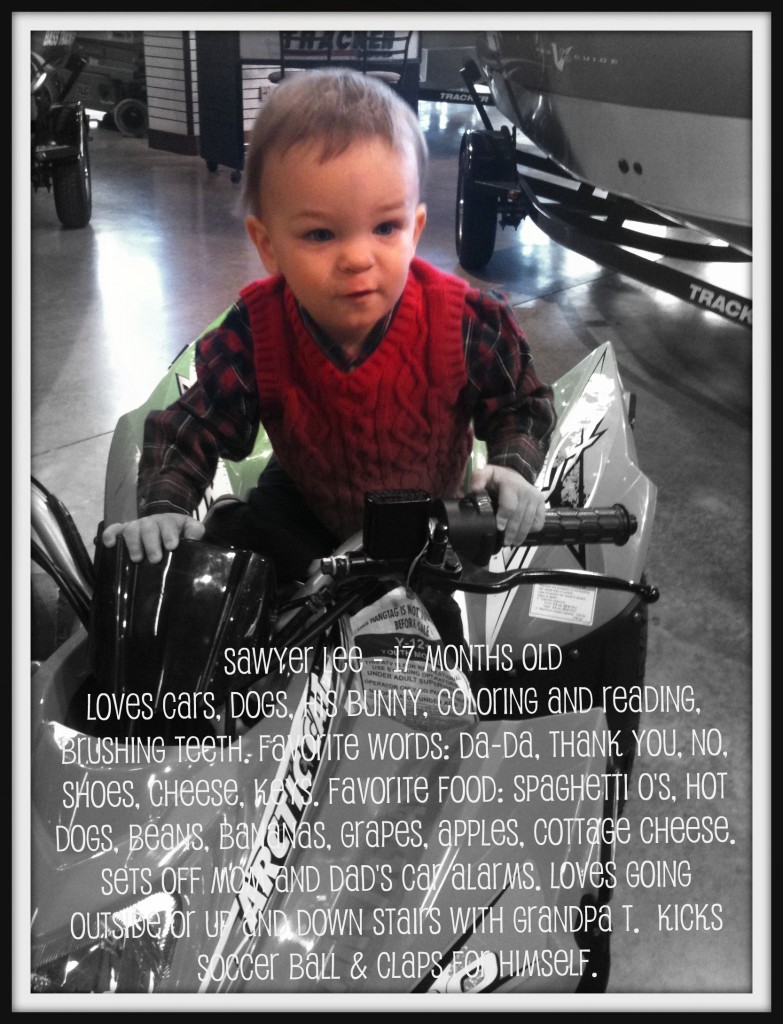 Sawyer 17 months old